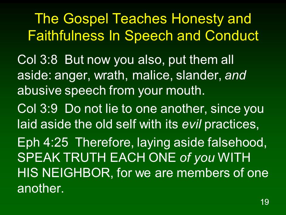 Examples of what honesty is